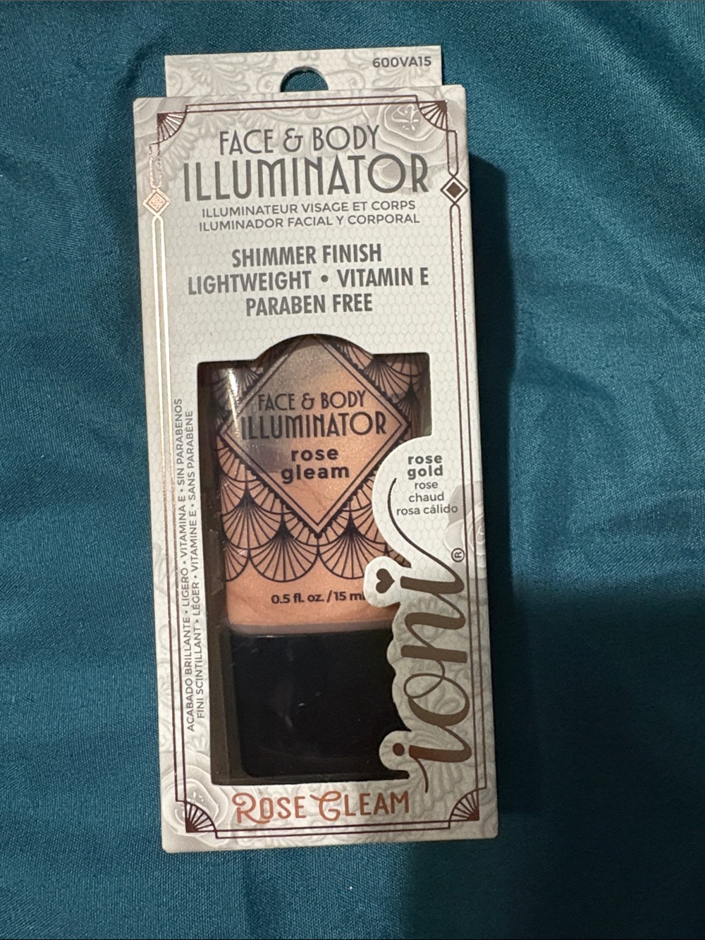 Ioni - Face & Body Illuminator Cream Highlighter - Rose Gleam .5oz